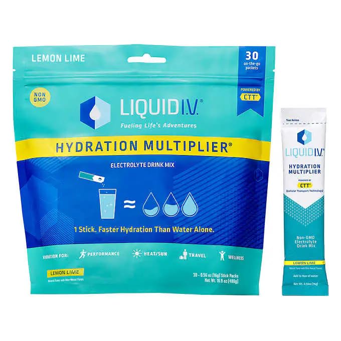 Płynna kroplówka Nawodnienie Lemon Limonka Electrolyte proszek napój Mix, 28