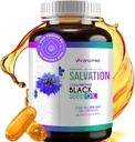 Czarne nasiona Kapsułki - Nigella Sativa (Turecki) Thymoquinone, Czarny Kmin Nigella Sativa Nasienie Olej, 100% Płynny Czysty Blackseed Oil 120 Count, 500mg na kapsułki, Made in USA