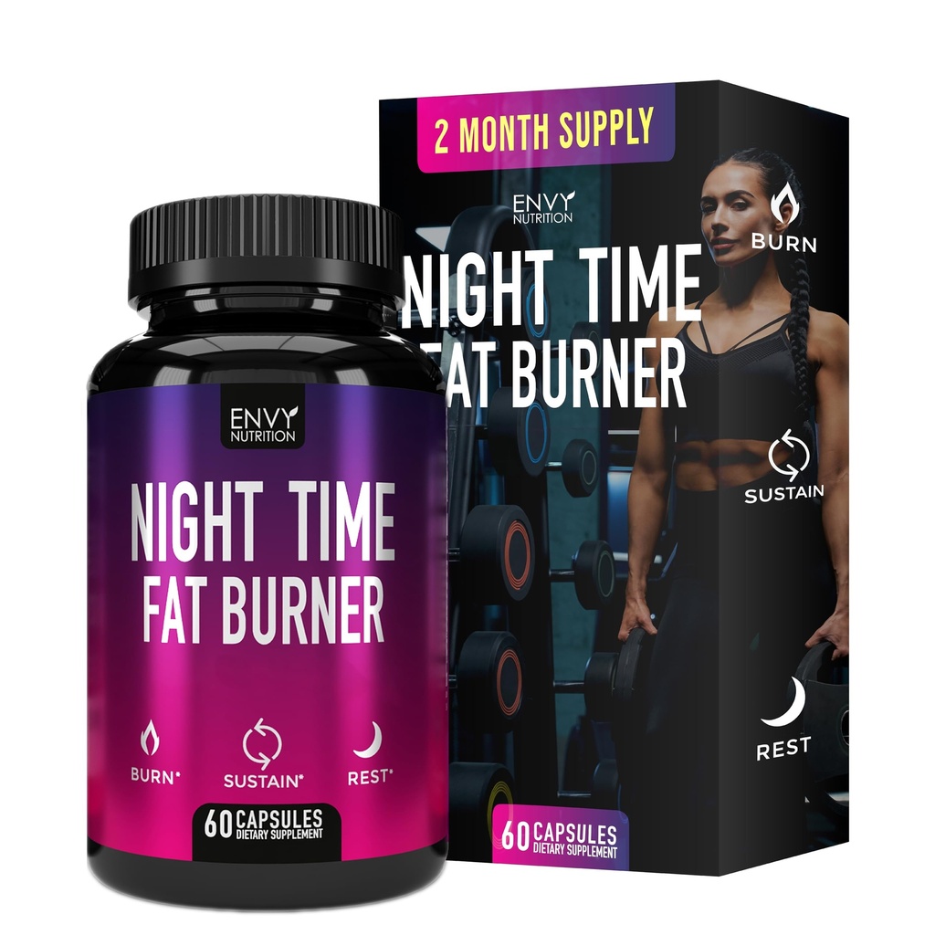 Night Time Fat Burner Supplements with Green Coffee Bean Extract - 60 kapsułek