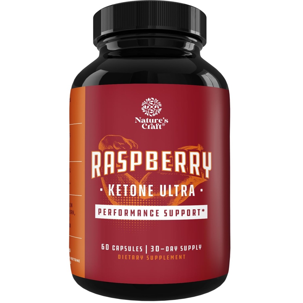 Mieszanina ketonów malinowych, ekstrakt zielonej herbaty i afrykańskiego mango - Stracić wagę szybciej - Potężne składniki do przyspieszenia utraty wagi, Supress Appetite & Burn Fat - 60 Kapsułki