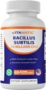 Vitamatic Bacillus Subtilis 10 Miliard na DR kapsułki - 60 Hrabia - Pokarm, Gut & Immunous Health Support - Made with Prebiotic Inulin Fiber