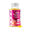 Vitamatic Yeast Free Selenium Gummies 200mcg jako suplement Selenometionine Essential Trace Mineral z Superior Absorption 90 Pectin Based Gummies