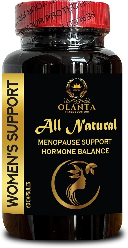 Suplement wsparcia menopauzy - Naturalny suplement menopauzy dla kobiet, Suplement premenopauzalny, Mieszanka zawiera standardowy ekstrakt ziołowy - 1 butelka 60 kapsułki