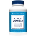 Witamina Shoppe C- 1000 Complex 1000 MG, przeciwutleniacz, który wspiera immunologiczne i sercowo-naczyniowe zdrowie (300 kapsułki)