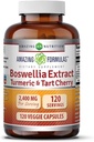 Ekstrakt Boswellia Extract Turmeric i Tart Cherry 2400mg Veggie Capsules 124; Non-GMO Xion124; Gluten Free Xion124; Made in USA Xion124; Ideal for Vegetarian (120)