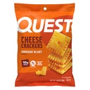 Quest Nutrition Cheese Crackers, Cheddar Blast, 10 g białka, 5g netto węglowodanów, 1 g cukru, Made with Real Cheese, 12 opakowań (1.06 worków oz)
