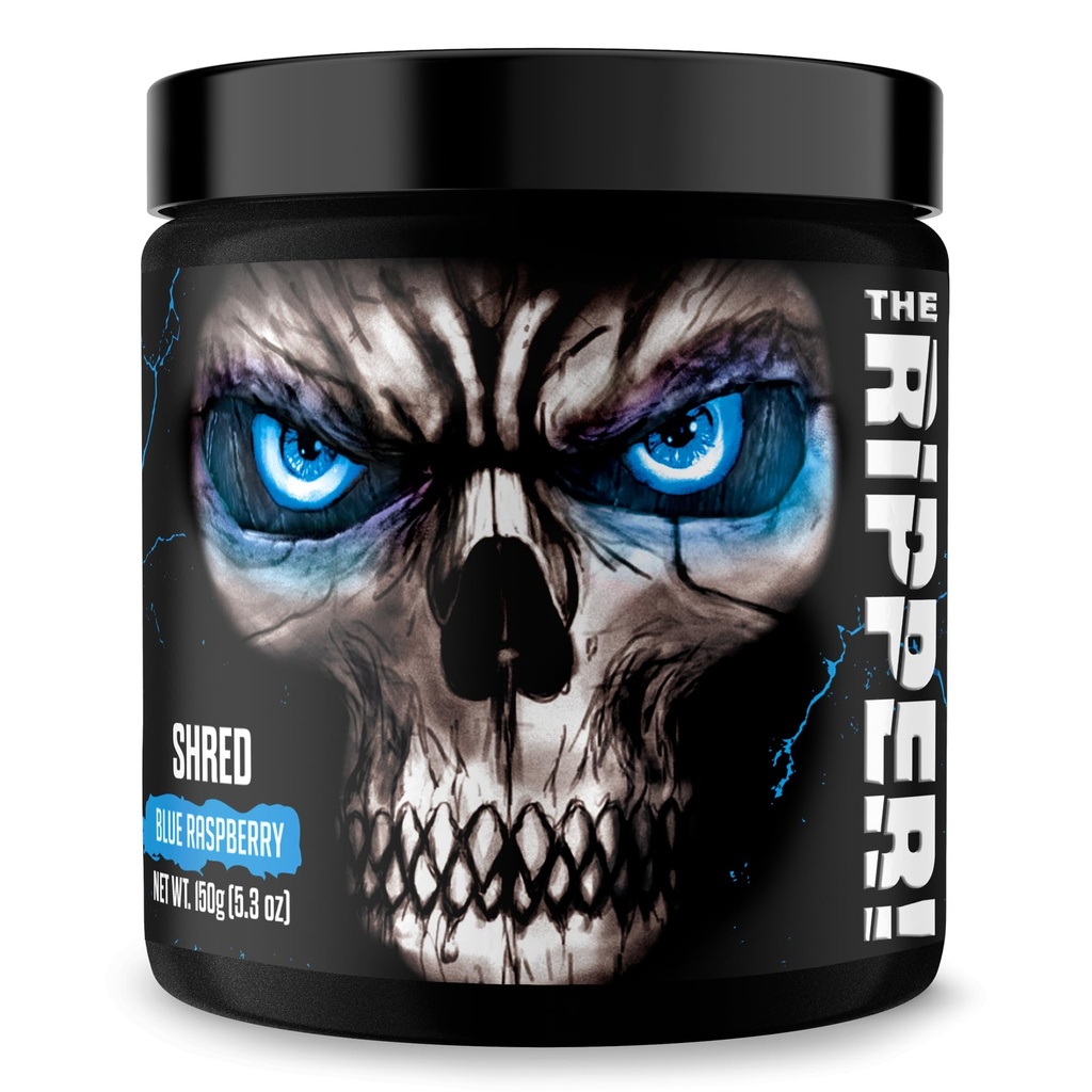 JNX SPORTS Rozpruwacz! Fat Burner Pre Workout Proszek dla mężczyzn i kobiet Termogeniczne spalanie tłuszczu & Appetite Supressant, Boost Energy & Endurance Blue Malina, 30 Służenie