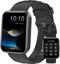 Smart Watch (odpowiedź / wykonanie połączeń), 1.85 "Smart Watch for Men Women Digital Watch Fitness Tracker z 100 + Sport Modes Heart Rate Monitor dla iOS Android Telefony wodoodporne czarny