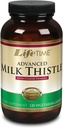 LiFETIME Milk Thistle Blend Liver Cleanse Formula 124; z Dandelion Root i Turmeric (120 CT)