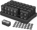 ZIKEE 30 Dzień Pill Organizator Miesięczny, Przenośne jeden miesiąc Pill Box Skrzynki z 32 Dwa razy dziennie PM Komory dla witamin, Olej rybny, Suplementy i Leki