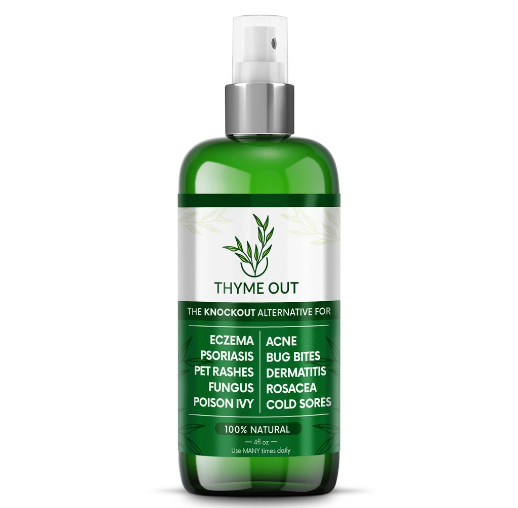 Wszystkie naturalne zabiegi wyprysk - łuszczyca Leczenie - All- in-One Solution dla trądziku, dermatologia, Rosacea, opryskiwacze, gryzie, Poison Ivy - Spray anty-Itch dla swędzi skóry Relief 4oz