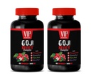 suplement przeciwutleniający - GOJI BERRY COMPLEX - Z POMEGRANATEM, RESVERATROL, NONI, ACAI - Granat witamina e dla skóry - przeciwutleniacze suplementy diety - witaminy przeciwutleniające - 2 Bot 120 Czapki