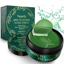 Tiepely pod oczami Maski z Collagen, Zielonej herbaty Eye Patches dla ciemnych kręgów i puffiness, Hydrating, Anti Rotinkle, 60 szt.