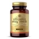 Solgar Witamina E 670 mg (1000 j. m.), 180 Softgels - Naturalny przeciwutleniacz, Skóra i system immunologiczny Wsparcie - Naturally-Sourced Witamina E - Gluten Free, Dairy Free - 180 Servings