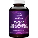 MRM Nutrition CoQ- 10 Resveratrol Red Yeast Rice 124; Wspiera zdrowie układu sercowo-naczyniowego i serca 124; Wolny od glutenu 124; Non-GMO Birth124; 30 Softgels