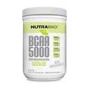 NutraBio BCAA 5000 Proszek - Sfermentowane Acids Branched Chain for Muscle Growth & Recovery - Natural Flavors, Sweeteners, and Coloring, Wegan, Gluten Free - Unflavored, 60 Służenie