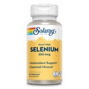 Solaray Yeast Wolny Selenium 200mcg, Selenium Kapsułki dla Zdrowego Tyroida Funkcje & Wsparcie immunologiczne, Wysoka Absorpcja Suplement, Wegan, 90 Słupki, 90 WegeCaps