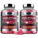 Iron Labs Nutrition Creatine Monhydrate (180 Gummy Bears) - 3600mg Per Serving - Strawberry Flavor - Wysoka siła Kreatyna dla mężczyzn i kobiet (180 Wegan Gummies)