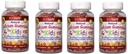 Coral Calcium Vitamin D3 Kids Gummy, Natural Cherry Flavor, Non GMO, Gluten-Free, Dairy-Free, Soy-Free and Gelatin Free - 300 mg of Calcium, and 800 IU of Vitamin D3-60 Gummies (4 Pack)