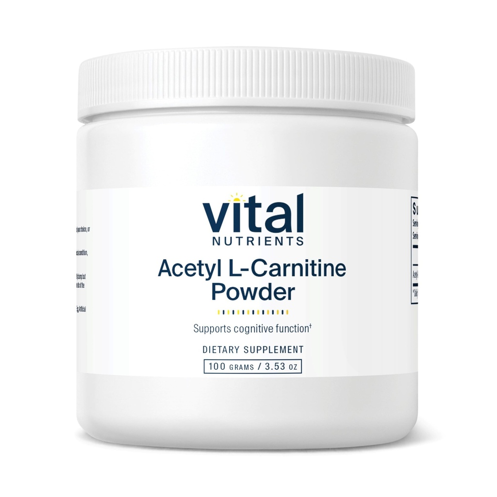 Vital Nutrigents Acetyl L- Carnitine Powder Building 124; Brain, Memory, and Cognitive Supplement Supplement * Building 124; Vegan Building 124; Gluten, Dairy, Soy Free Building 124; Non-GMO Building 124; 100 Grams