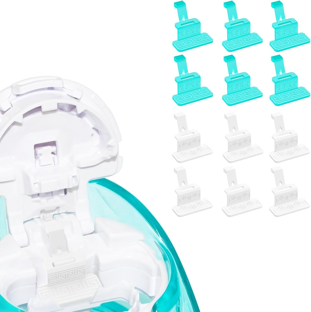 FireAnt Silikon Sole Pads Repelling kompatybilny z Navage Nasal Care, wielokrotnego użytku Saline Pods akcesoria do wymiany, Łatwa obsługa (12 Pack - White 6 + Blue 6)