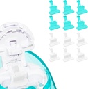 FireAnt Silikon Sole Pads Repelling kompatybilny z Navage Nasal Care, wielokrotnego użytku Saline Pods akcesoria do wymiany, Łatwa obsługa (12 Pack - White 6 + Blue 6)