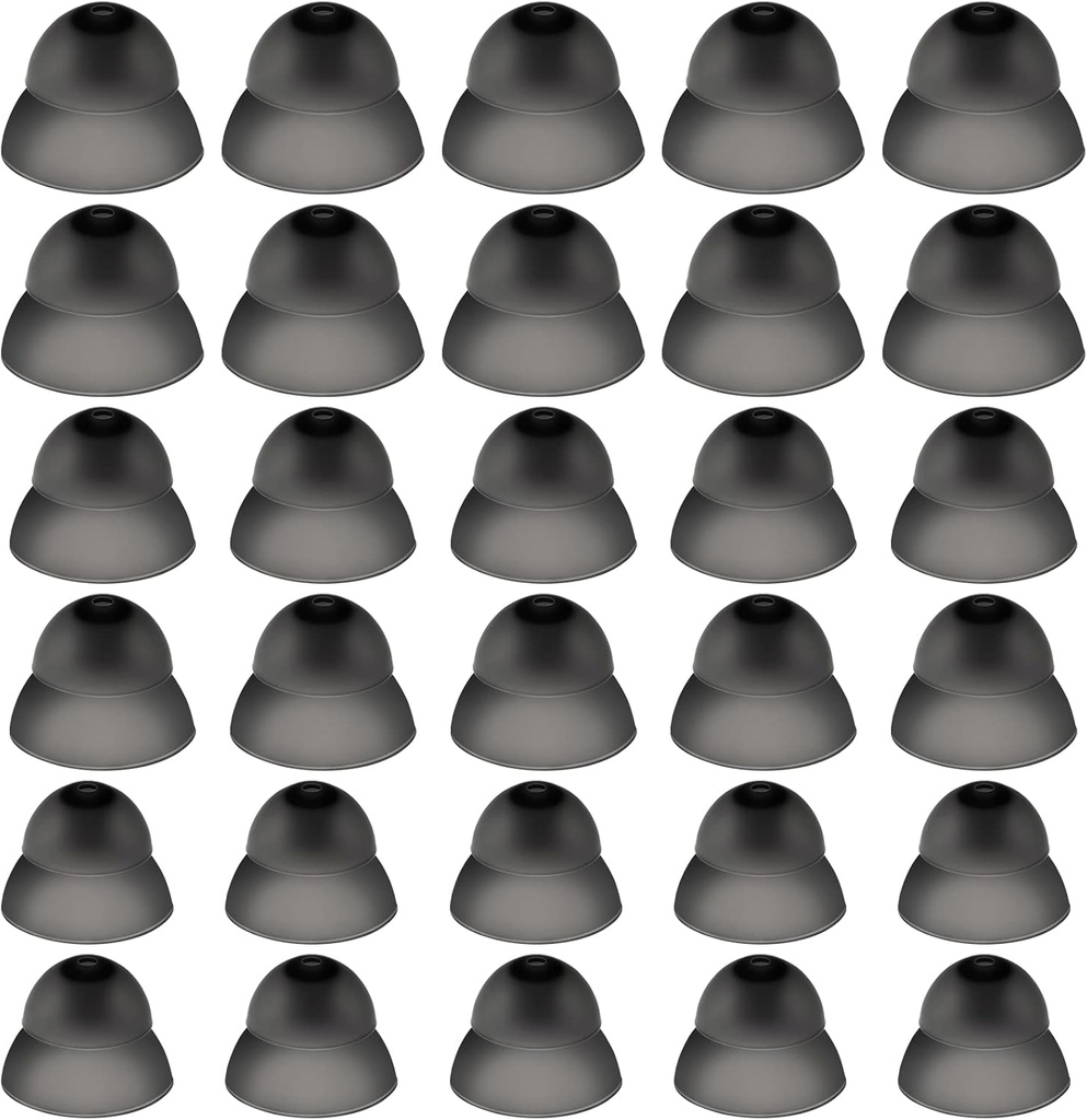 30 szt. Kopuła Słuchowa Pomoc Silikonowa Pomoc Słuchowa Domes Siła Słuchowa Średnia Moc Mała Blisko-Ucho Porady Słuchu Bezpośrednia duża Moc do Akcesoria Odsłuchowego Słuchu (Czarny)