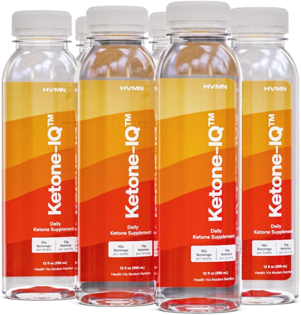 Ketone- IQ - Pobierz swoje paliwo z Ketones. Bez cukru, soli, kofeiny. 60 Sług Ketones do szybkiego podnoszenia poziomu Ketone. Nowa i ulepszona formacja! (6 ct)