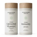 Stonehenge Health Dynamiczna witamina liposomalna C + Dynamiczne suplementy do łączenia odporności w celu wsparcia układu immunologicznego, syntezy kolagenowej i zdrowia mózgu