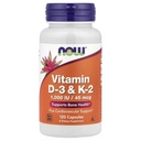 Witamina D-3 & K-2 120 VegiCaps (opakowanie zawierające 2 opakowania)