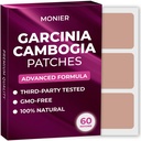 MONIER Garcinia Cambogia Patches (Pack of 60) - 100% Natural Patch for Women and Men - z B12 & Potasu - Energia, Focus & Body Support - Wzmocniona formuła