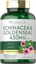 Carlyle Echinacea Goldenseal Kapsułki 124; 150 Hrabia 124; Wegetarianin, Non-GMO, Gluten Free