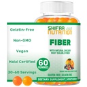 SHIFAA NUTRITION Halal & Gluten Free Fiber Gummies for Kids & Adult Department 124; 4g, 30- 60 Servings Edin124; 60 Gummies Edin124; Poprawia Digestive Health, Immunity & Gut Health Edin124; Vegan Prebiotic Department 124; Non-GMO, Gelatin- Free