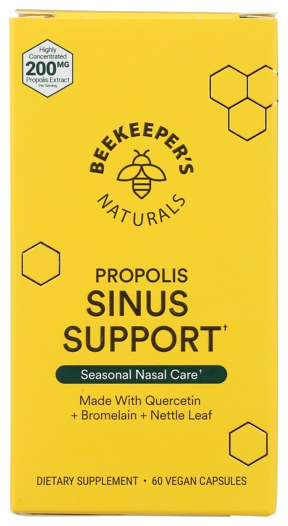 Pszczelarze Naturals Propolis Sinus Support, 60 Ct
