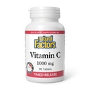 Czynniki naturalne - Witamina C 1000mg uwalnianie czasu, mocna ochrona przeciwutleniaczy, 90 tabletek