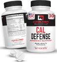 Suplement Bone Builder - Cal Defense Bone Strength Suplementy wapnia dla kobiet i mężczyzn - Z wapnia z witaminą D, C, K, Magnezu, Bromelain, & Ipriflavone dla Stronger Bones 90 Wapnia Tablets
