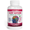 Nattura 5- HTP Supreme - dla pozytywnego nastroju, relaksacji i kontroli przylepnej - z 5- HTP, L- Tyrozyna, L- Lizyna, Witamina B6, Folate (Kwas foliowy), Witamina C (Kwas askorbinowy), Wapń - 90 Kapsułki