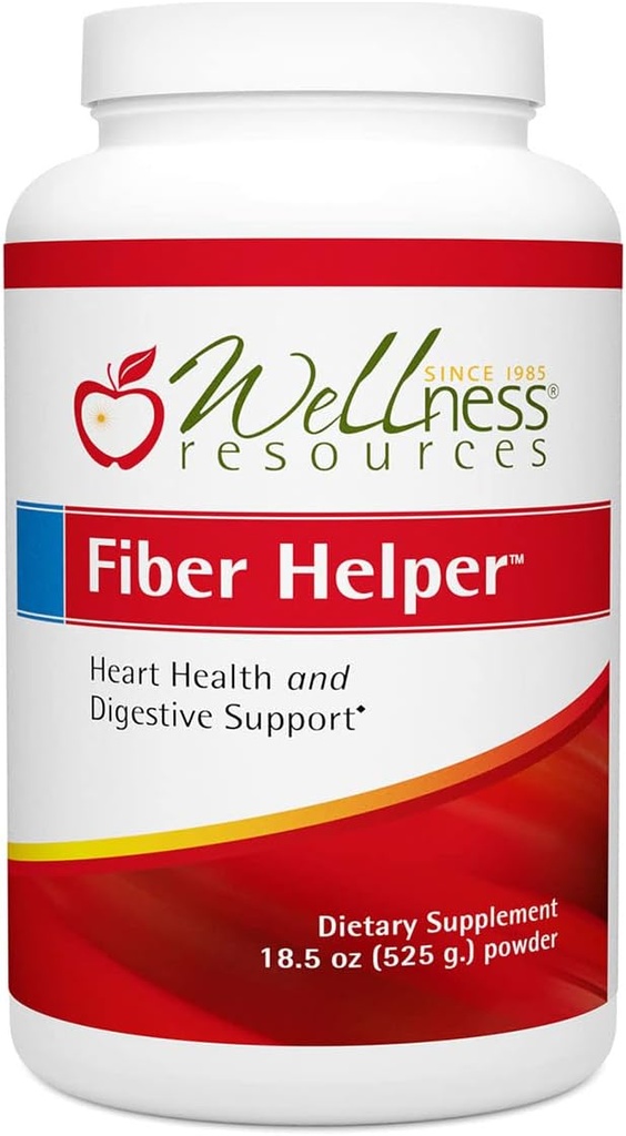 Fiber Helper - Ultra Pure Fiber Powder with Oat Beta Glucan, Psyllium & Arabinogalactan Rozpuszczalne i nierozpuszczalne włókna dla zdrowia trawiennego, Detoksykacji, Heart Health (525 Grams)