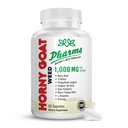 PHARMS Hornygoatweed for Men & Women (1000 mg) - Energy & Stamina Kapsułki z Maca Root, Tribulus, Tongkat Ali, Saw Palmetto & Ginseng - Kobieta & Mężczyzna Zwiększenie wydajności Suplement - 60 Kapsułki