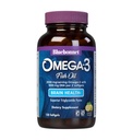 BlueBonnet Nutrition Omega- Mózg Formuła Natural Wild Caught Trigliceryde Form DHA 1000 mg EPA 210 mg, Wysoce skoncentrowane Cognitive Health & Wellness Supplement Supplement, Glutent Free Softgel, Żółty / przezroczysty, Lemon, 120