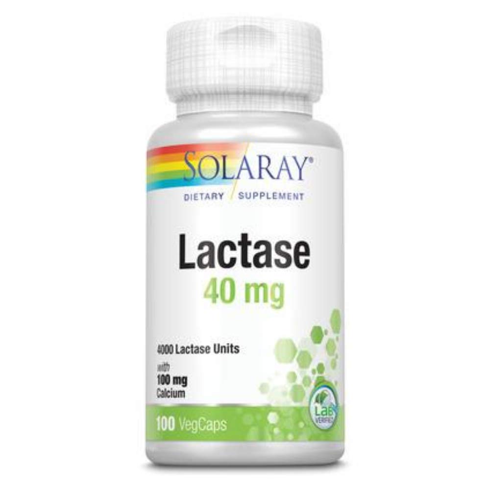 SOLARAY Kapsułki laktazy, 40 mg