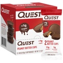 Quest Nutrition Peanut Butter Cups, 11g Protein, 1g Sugar, Niskie węglowodany, Gluten Free, Keto Friendly, 12 Hrabia