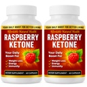 Kapsułki z ketonu malinowego, All- Naturalna formuła, Może wspierać aktywny zdrowy styl życia, 1000 mg suplement, 120 Kapsułki (nie wegańskie), 4 Miesiąc dostaw, Wegański keton malinowy, Nie GMO