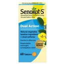 Senokot- S Dual Action 60 Tablets, Naturalne roślinne Laxative Składnik Plus Stool Softener Tablets, Delikatnie Dependable Overnight Relief Of Ocasional Zaparcia Biały