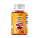 Witamina D3 + Gummie K2 - Wsparcie zdrowia kości i serca - 180 Gummies na bazie pektyny