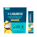 Płynne IV ® Nawodnienie Multiplier ® - Piña Colada - Pakiety proszku nawadniającego 124; Napoje proszkowe elektrolity 124; Wygodne jednorazowe podawanie kleszczy 124; NieGMO 124; 16 Podawanie (Opakowanie 12)