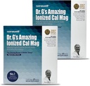 Dr G 's Amazing Ionized Cal Mag - Bone Health Wapnia Magnezu w proszku Suplement - 60 Sticks x 2 Pakiety na 4 miesiące (120 Count)