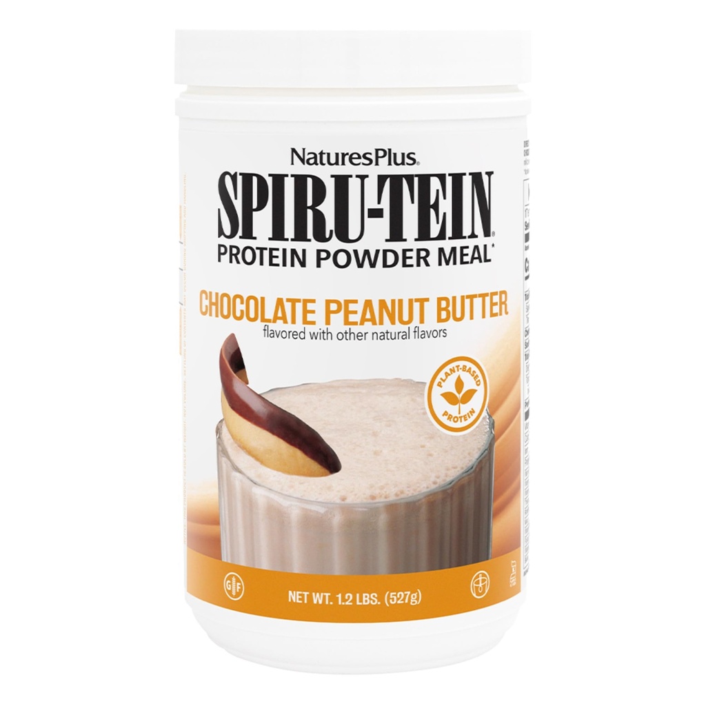 Natury Plus SPIRU- TEIN - Czekoladowe masło orzechowe - 1.2 lbs, Białko Spirulina proszek - 17 Słupki