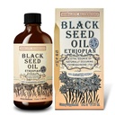 Black Seed Oil 8 oz - Cold Pressed Etiopian Black Cumin Nigella Sativa, 3X Thymoquinone, 100% Czysty i organiczny płyn w szklanej butelce - Wspiera immunologiczne, włosów i skóry zdrowia