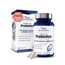 1MD Nutrition Complete Probiotics Platinum - w / Prebiotyki i Probiotyki dla Zdrowia Żywieniowego - Suplement Probiotyczny dla Kobiet i Mężczyzn - Więcej niż 50 Miliard na żywo CFU 11 Cieśnin Darmowy - 30 Czapki